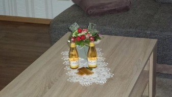 Wohnzimmer - Ferienwohnung Bradatsch Catterfeld